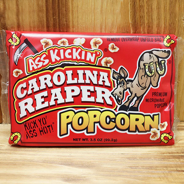 Ass Kickin’ Carolina Reaper Popcorn – Spicy Microwave Snack