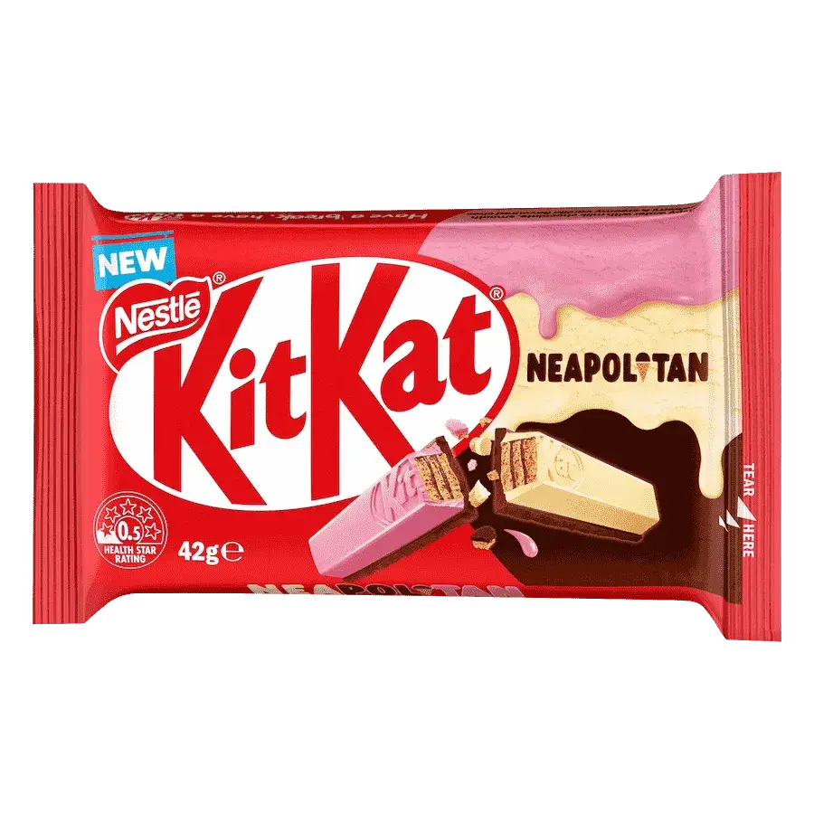 Australian Nestle Kit Kat Neapolitan Bar 1.48 oz (42g)