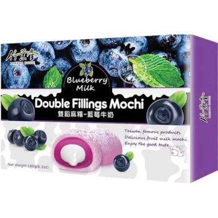 Bamboo House Double Fillings Mochi - Blueberry Milk
