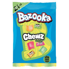 Bazooka chewz sour 120g UNITED KINGDOM