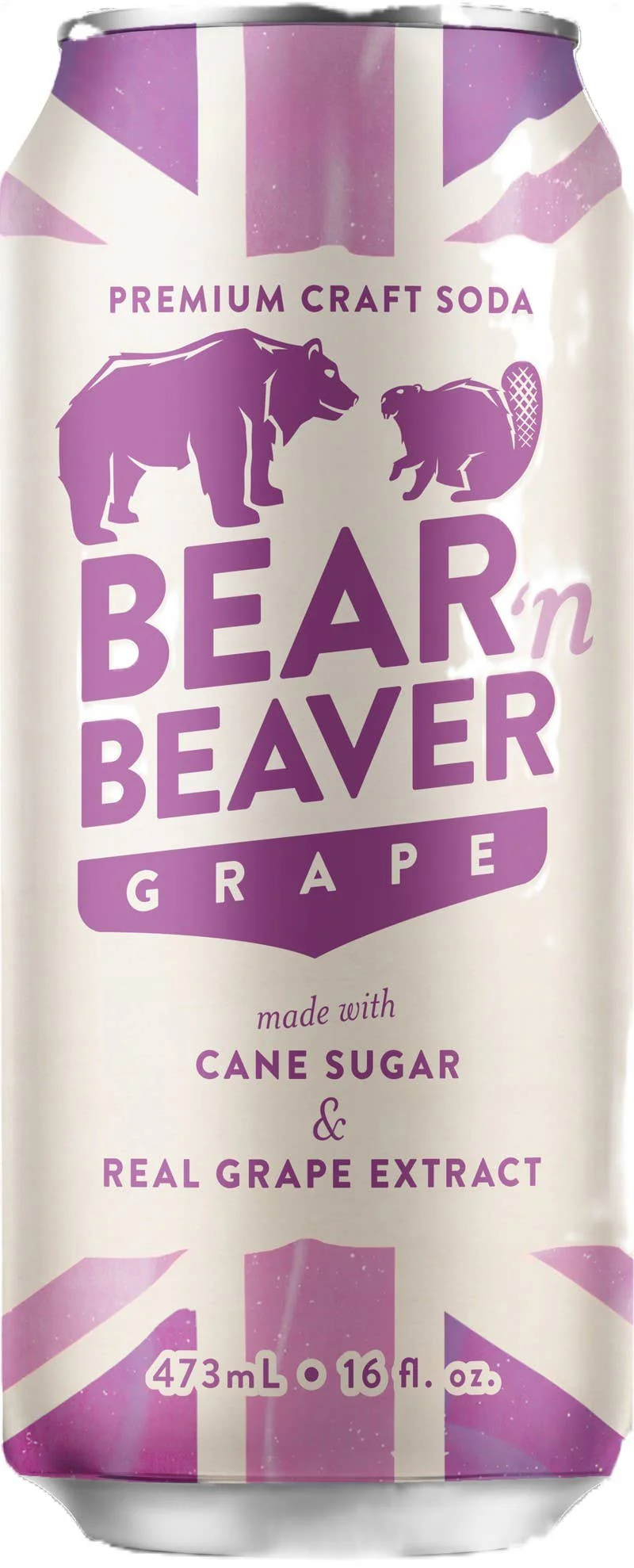 Bear 'N Beaver - Classic Grape 16 fl oz, 12ct Can