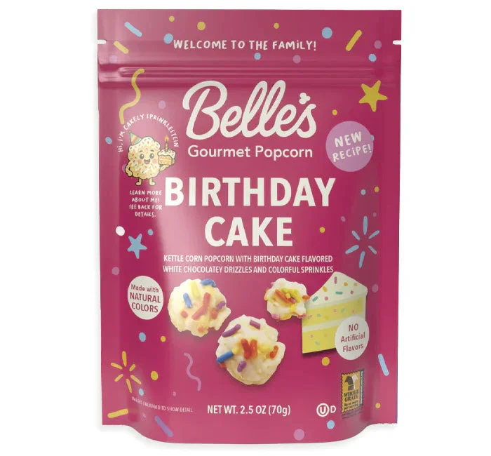 Belles Gourmet Popcorn - Birthday Cake