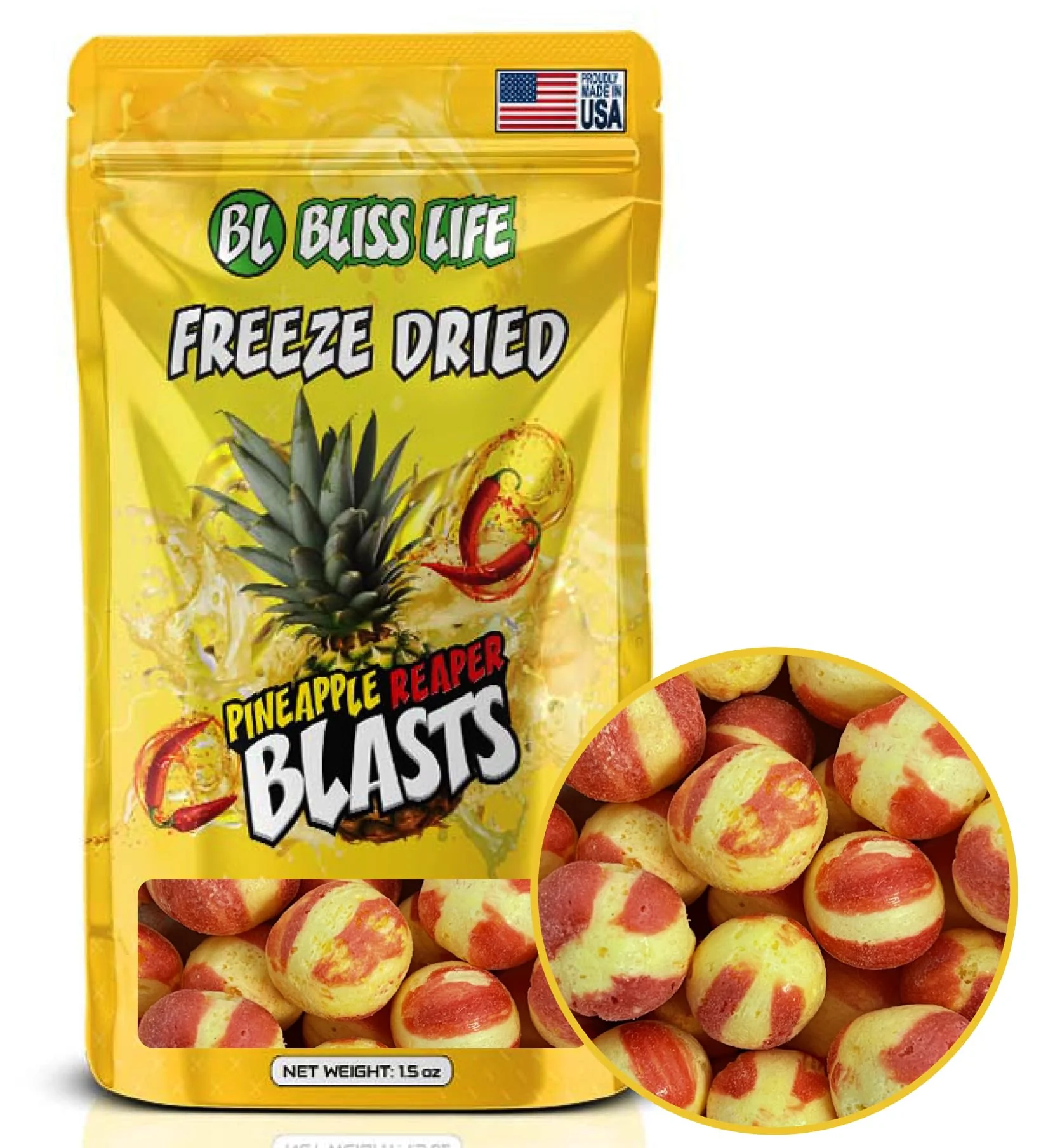 Bliss Life Freeze Dried Pineapple Reaper Blasts