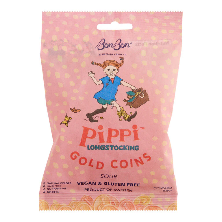Bonbon Pippi Longstocking Gold Coins Sour Candies