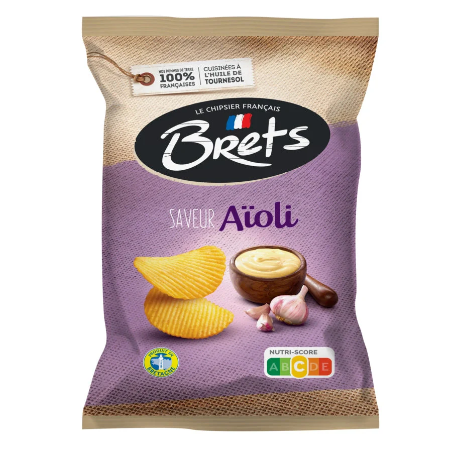 Brets Aioli Chips - Garlic flavor