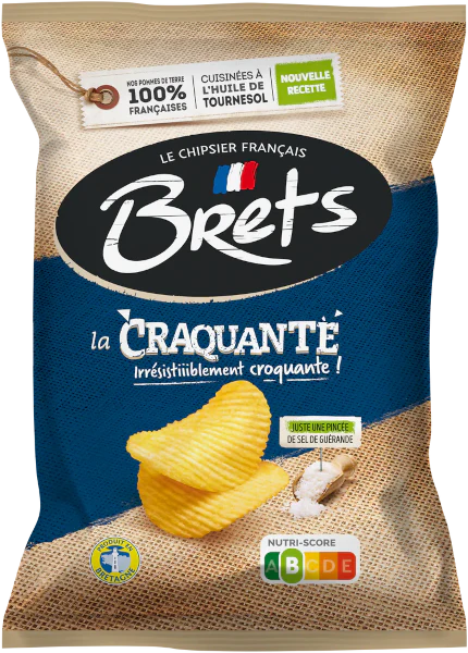 Brets · Potato chips, plain, La Craquante