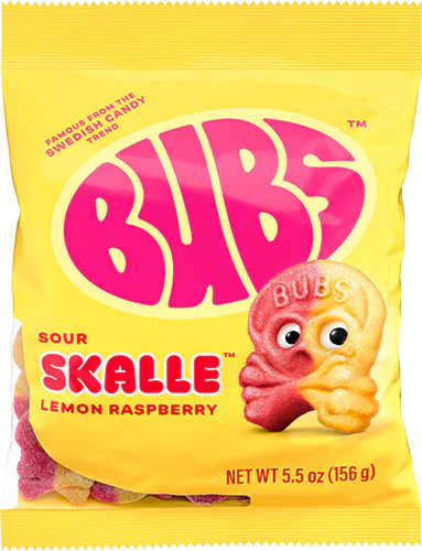 Bubs Sour Scalle- Lemon Raspberry 156g