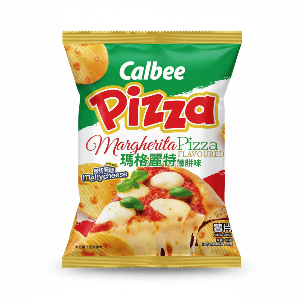 Calbee - Pizza Margherita Flavor - Melty Cheese - 3.17 Oz - Hong Kong & Japan