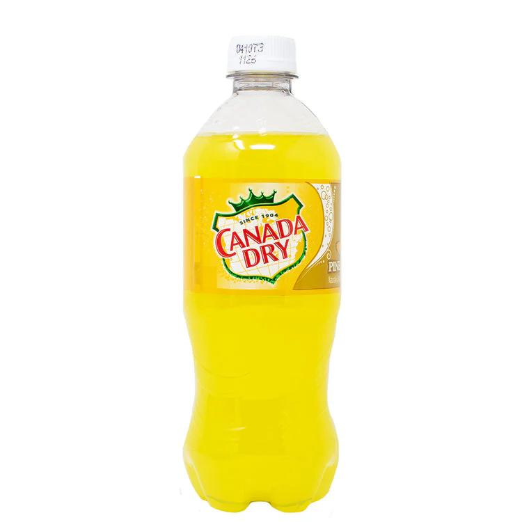 Canada Dry Pineapple Ginger Ale 591ml Case of 24 - USA