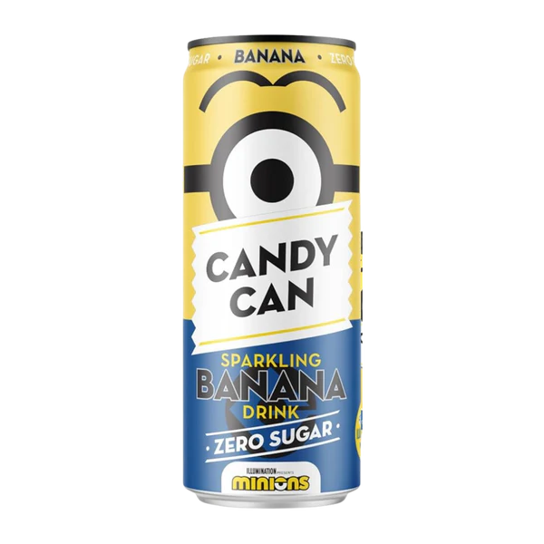 Minions Candy Can Banana Sparkling Drink - Zero Sugar - Netherlands