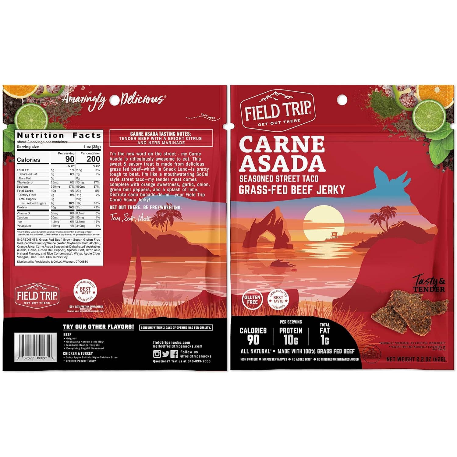 Carne Asada Beef Jerky (2.2oz) - Image 2