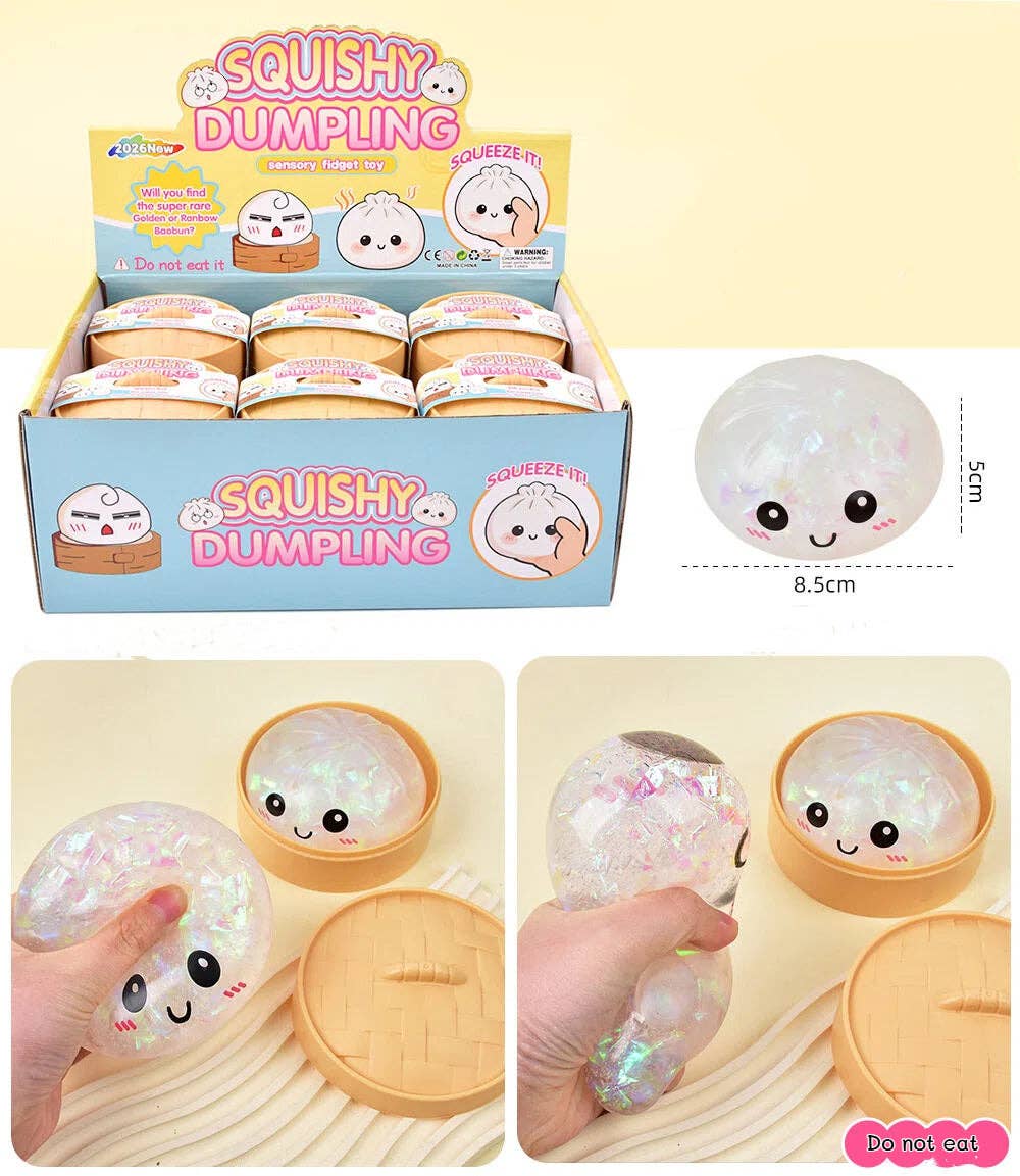 Cartoon Jumbo Mystery Squishy Dumpling Realistic Steamed Bun Stress Relief Squeeze Toy: Rainbow / 1 pc (ship randomly) - Image 12