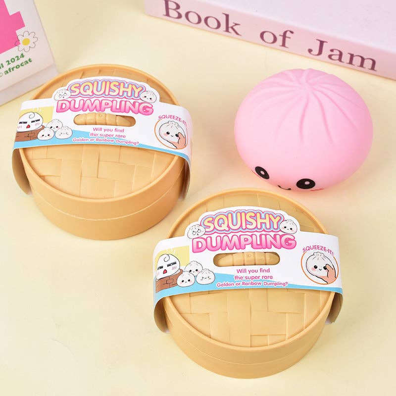 Cartoon Jumbo Mystery Squishy Dumpling Realistic Steamed Bun Stress Relief Squeeze Toy: Solid color / 1 pc (ship randomly) - Image 4
