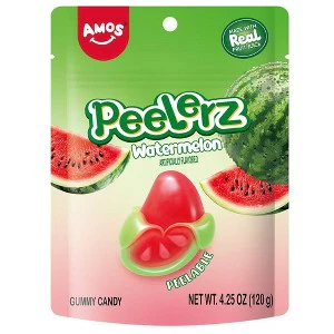 Amos Peelerz Watermelon Peelable Gummy Candy