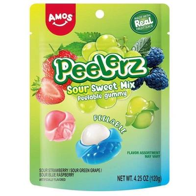 Amos Peelerz Sour Sweet Mix Peelable Gummy Candy