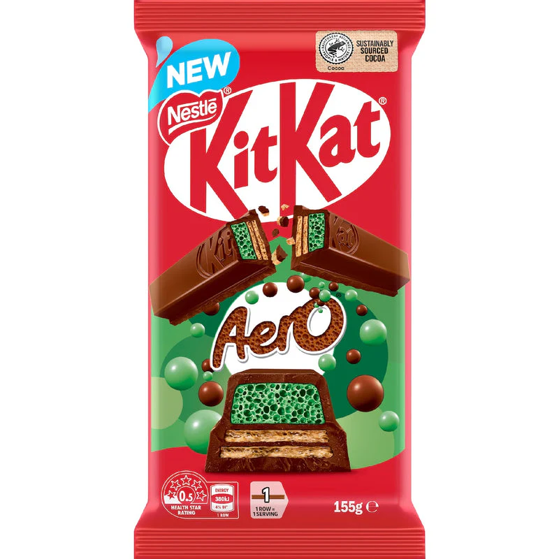 KitKat Aero - Mint Chocolate Bubbles - Limited Edition 155g