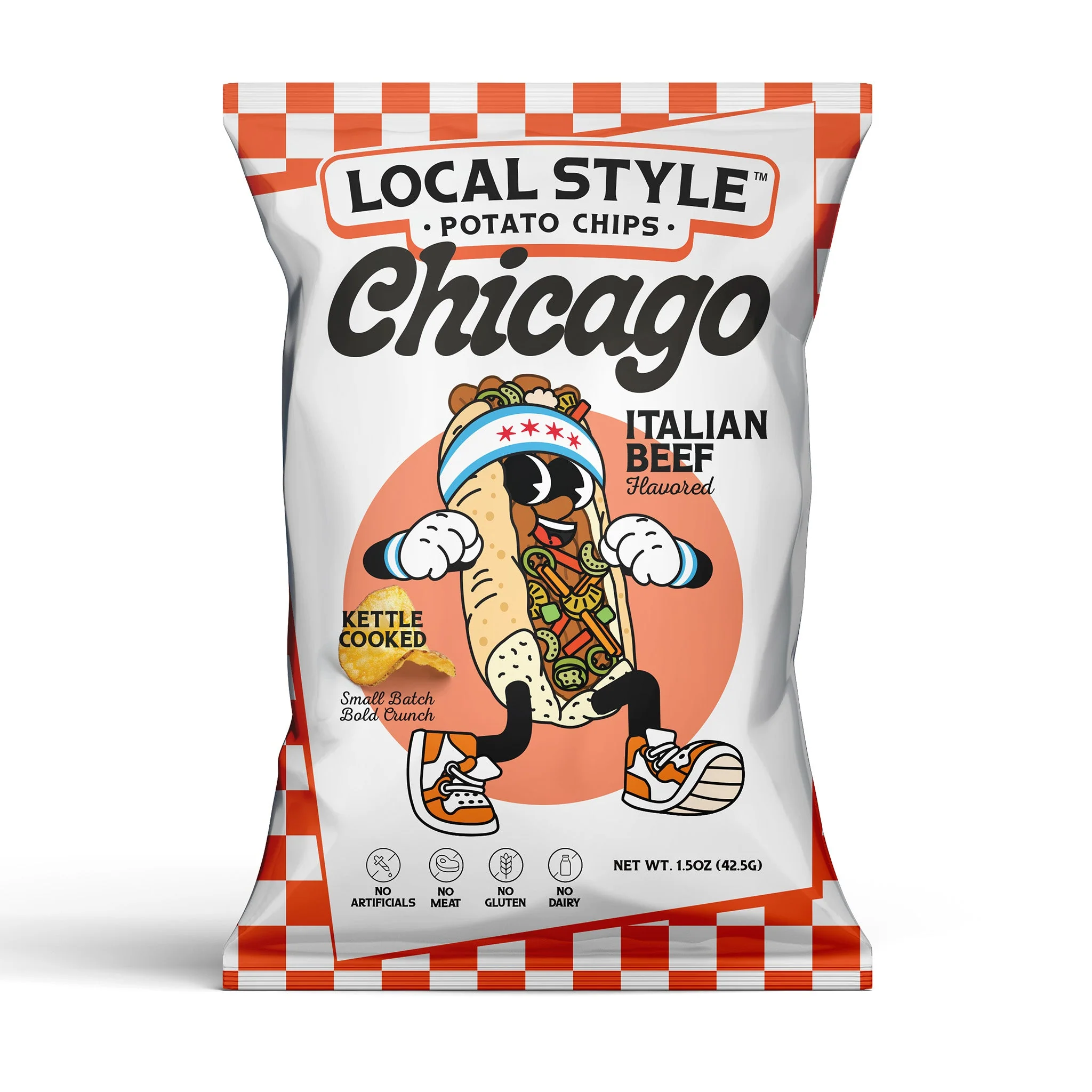 Local Style Chicago Italian Beef Flavored Potato Chips