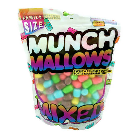 Munch Mallows Mixed Flavors Marshmallow Candy