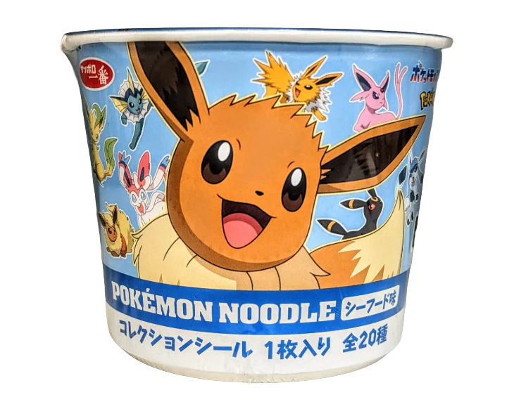 Pokemon Noodle Cup with Collectible Sticker
