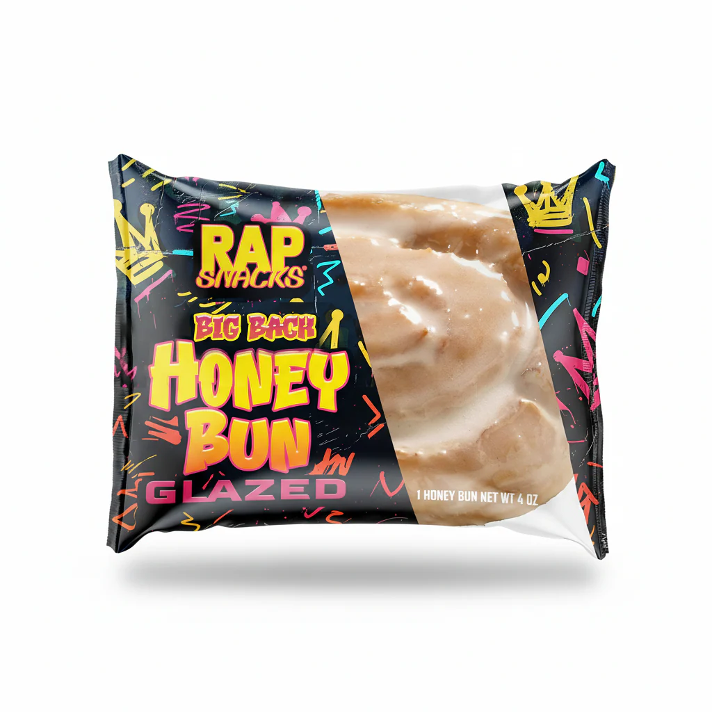 Rap Snacks - Big Back Glazed Honey Bun - 4 Oz
