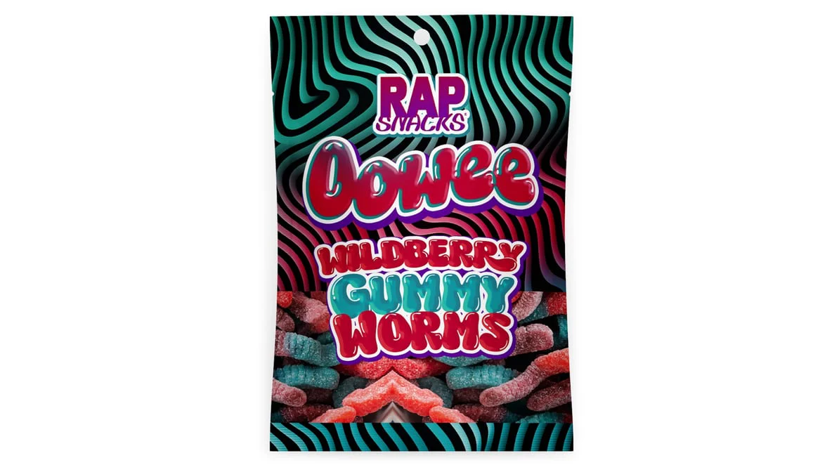 Rap Snacks Oowee Wildberry Gummy Worms