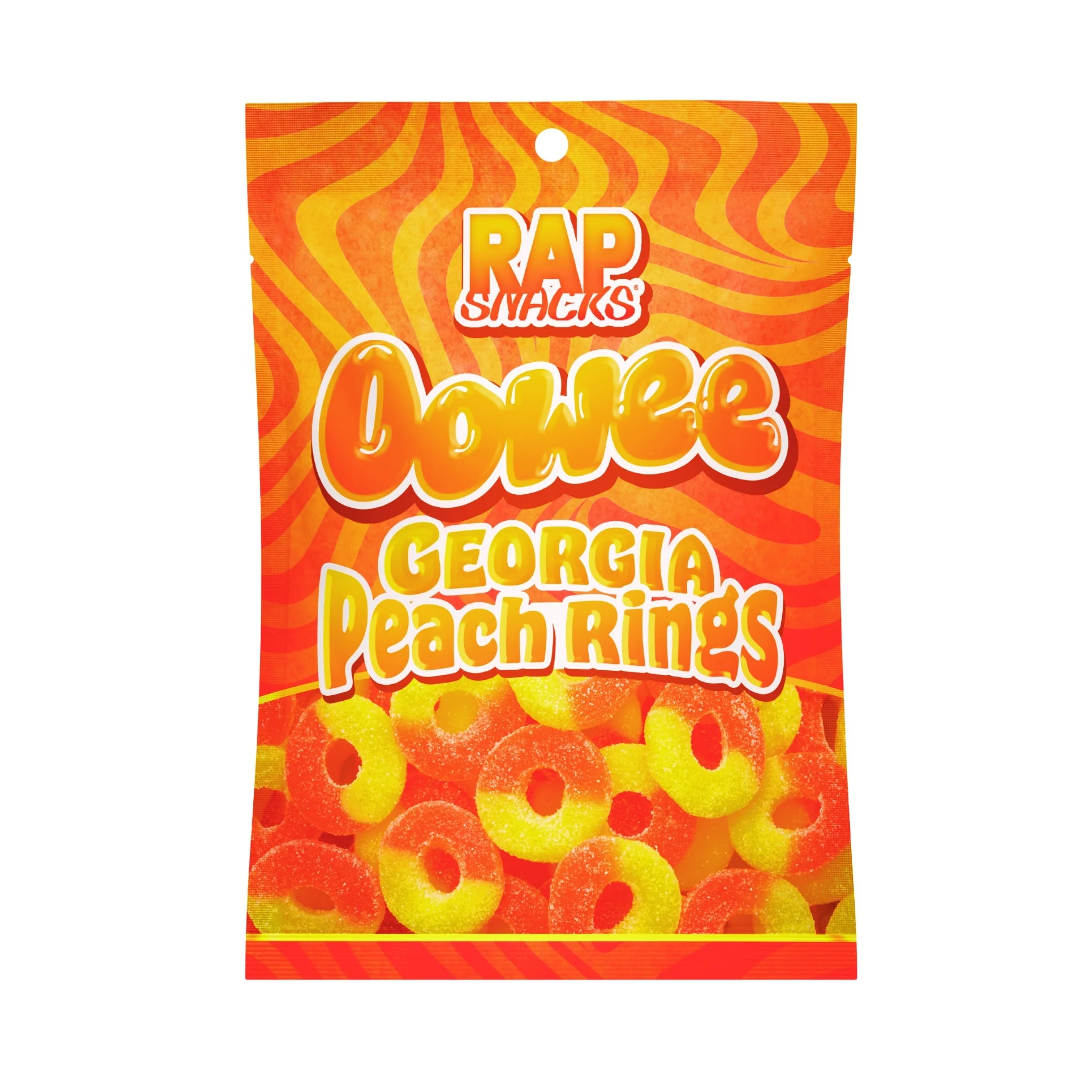 Rap Snacks Oowee Georgia Peach Rings Gummy Candy