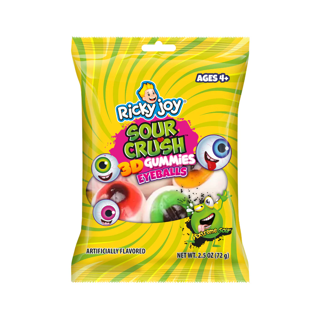 Ricky Joy Sour Crush 3D Gummies Eyeballs