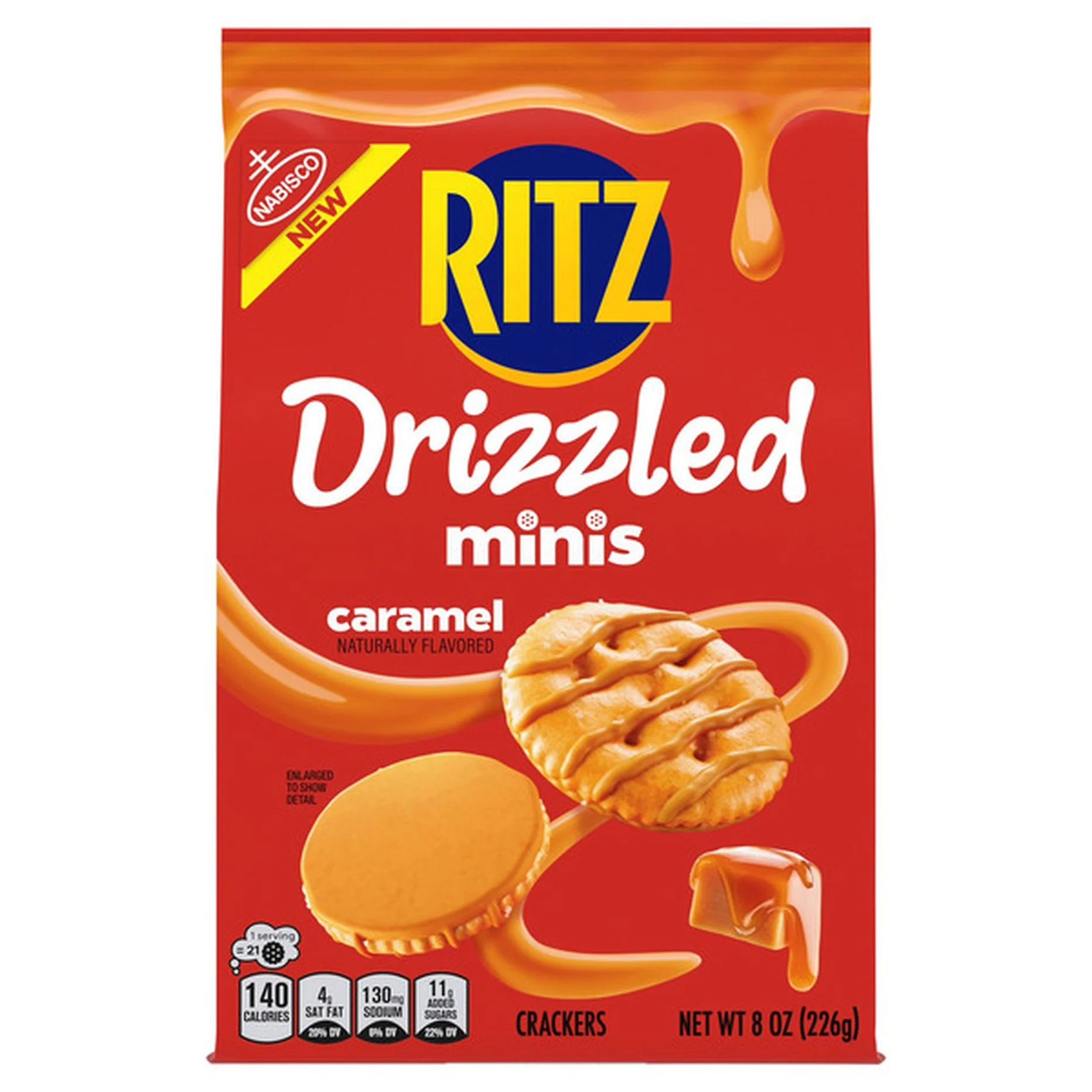 Ritz Drizzle Minis - Caramel Covered Crackers