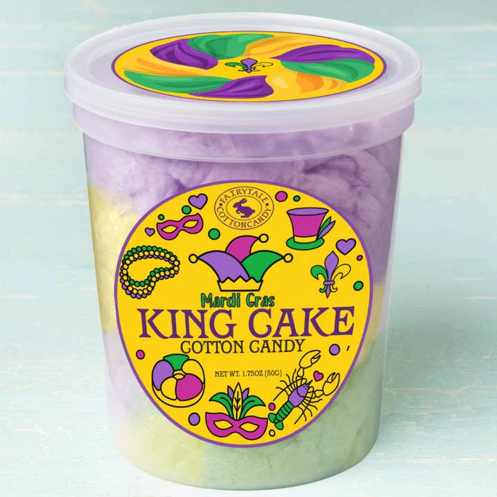 King Cake Cotton Candy