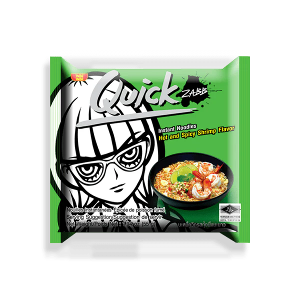 Wai Wai Quick Thai Tom Saab (Spicy Isaan Soup) Instant Noodles