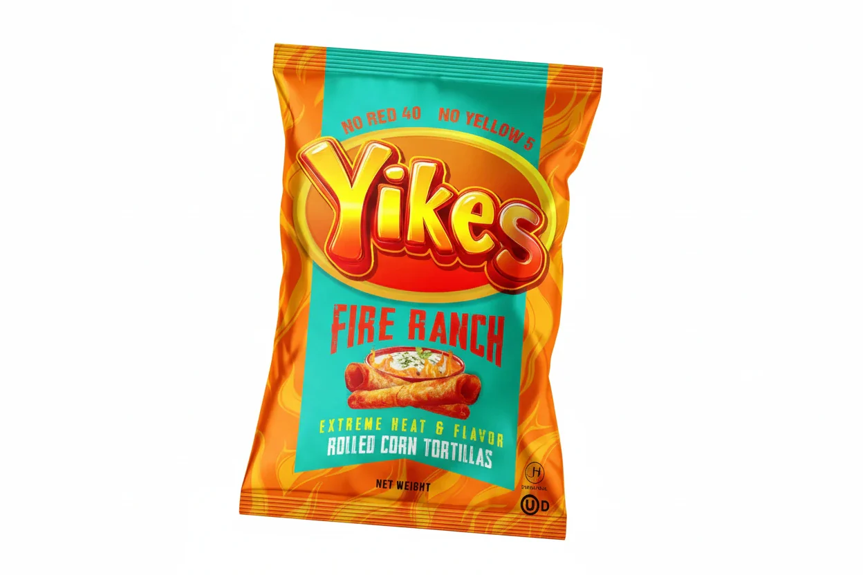 Yikes Fire Ranch Extreme Heat & Flavor Rolled Corn Tortillas
