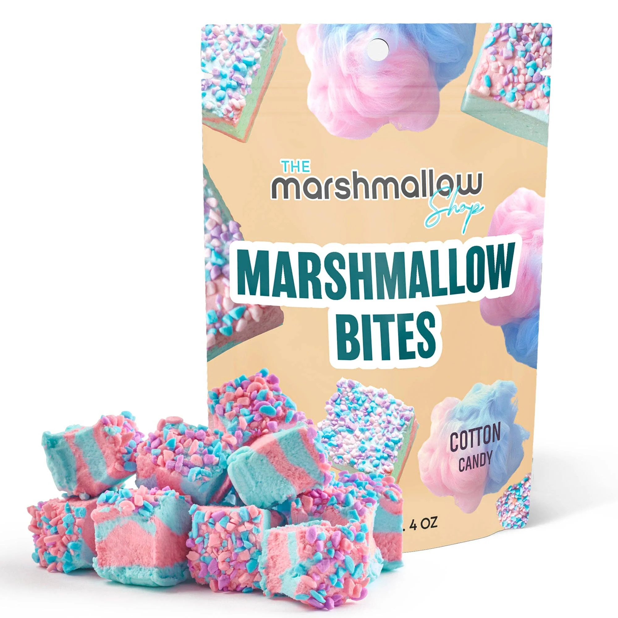 COTTON CANDY MARSHMALLOW BITES - 4 Oz