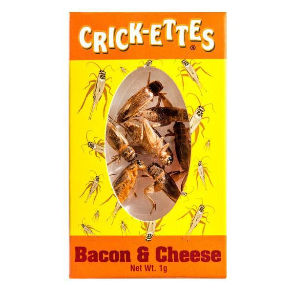 Crickettes Bacon and Cheddar Flavor - Roasted Cricket Snack