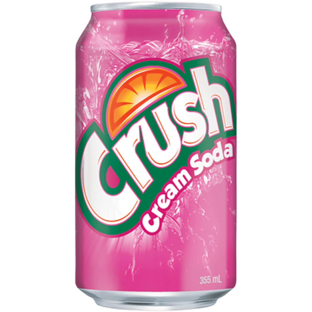 Crush Cream Soda Pink 330ml Case of 12 - Canada