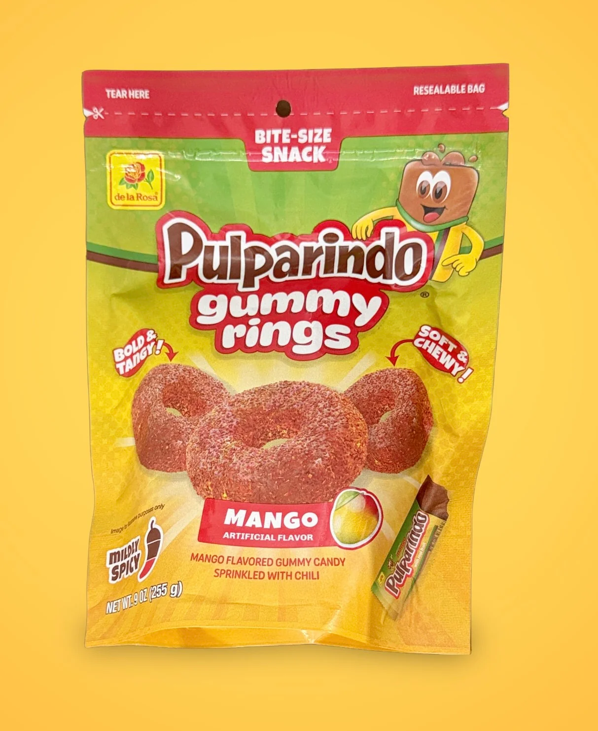 De La Rosa Pulparindo Gummy Rings Mango Chili