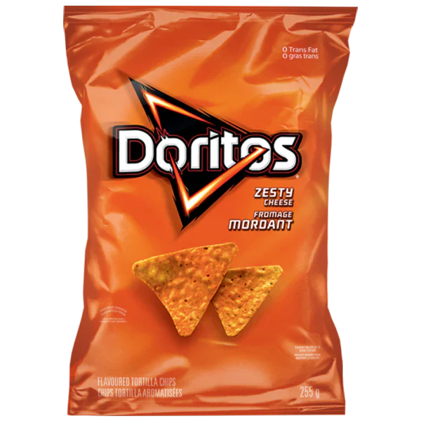 Doritos Zesty Nacho Cheese 66g Canada (Case of 12)