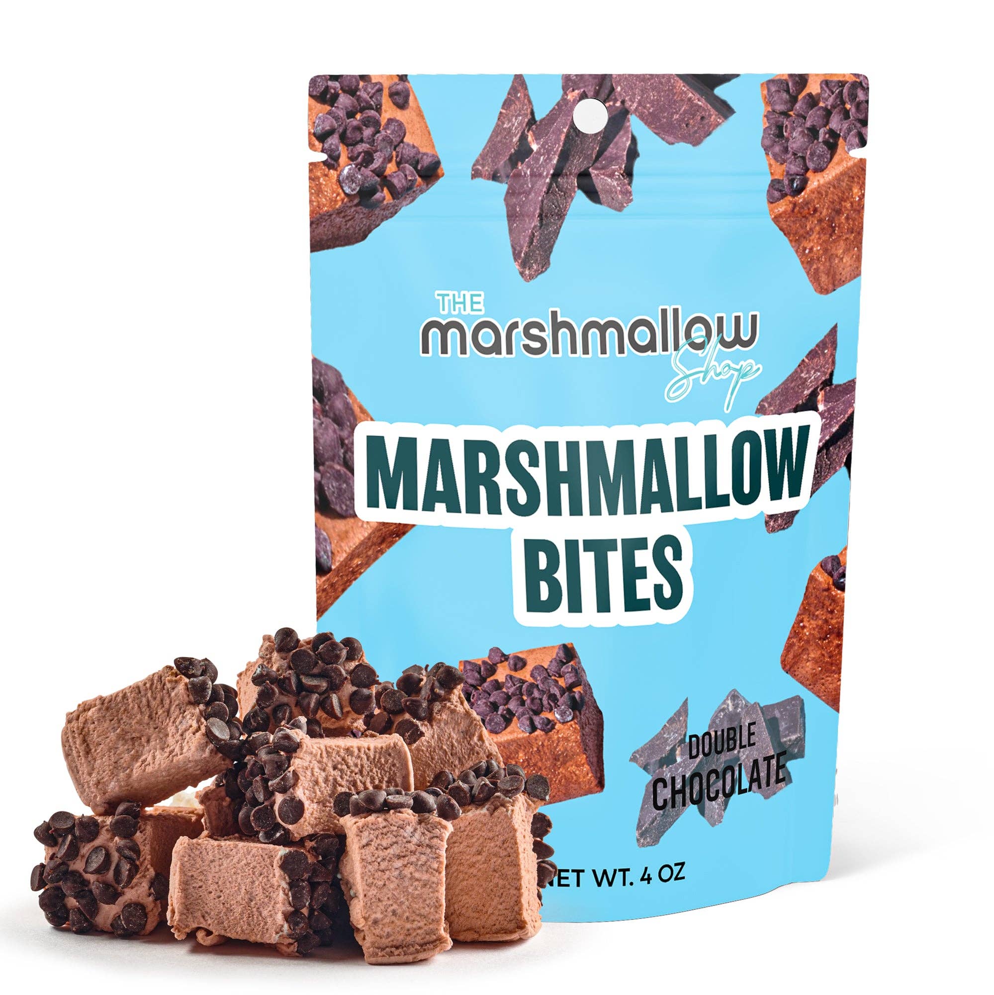 DOUBLE CHOCOLATE MARSHMALLOW BITES - 4 Oz
