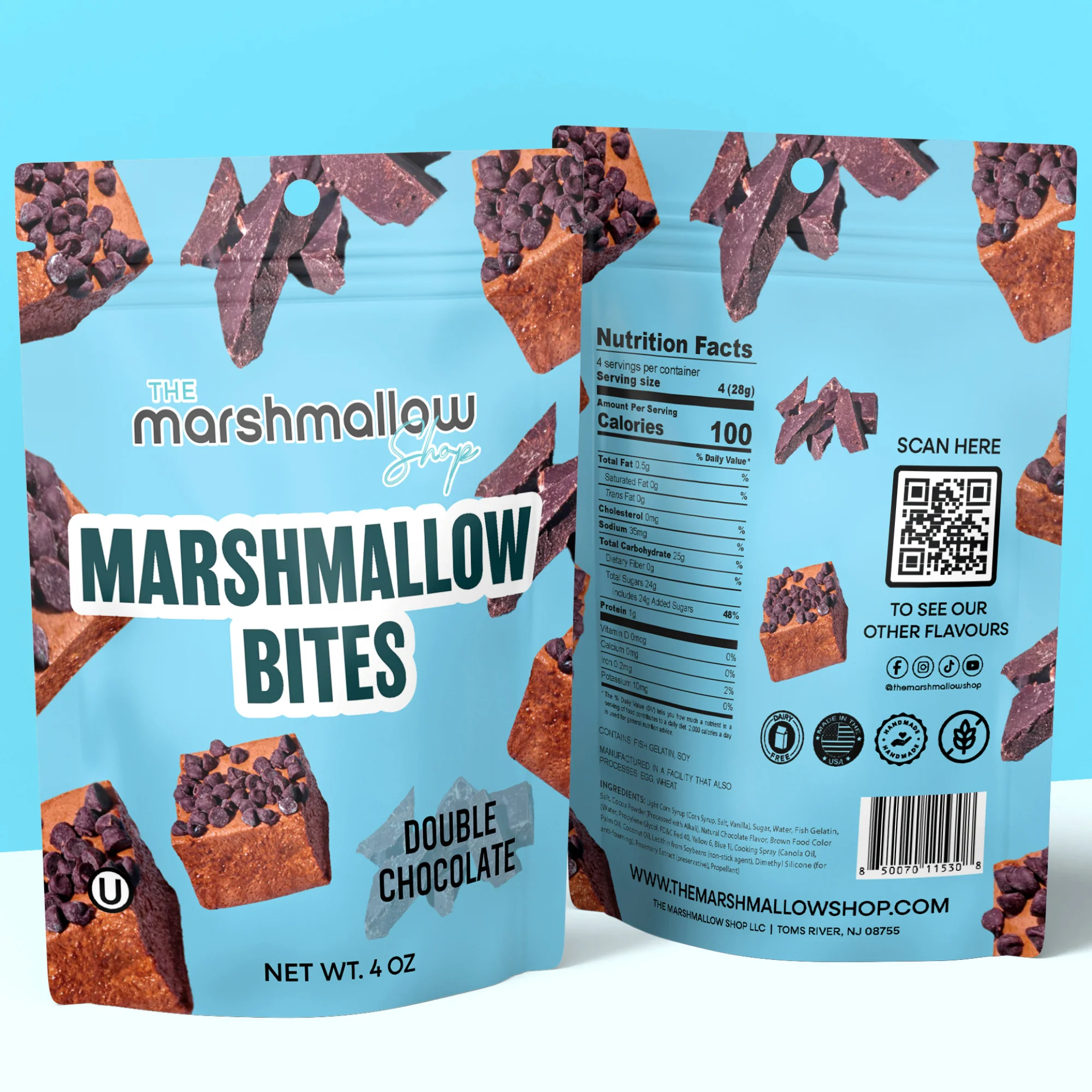 DOUBLE CHOCOLATE MARSHMALLOW BITES - 4 Oz - Image 3
