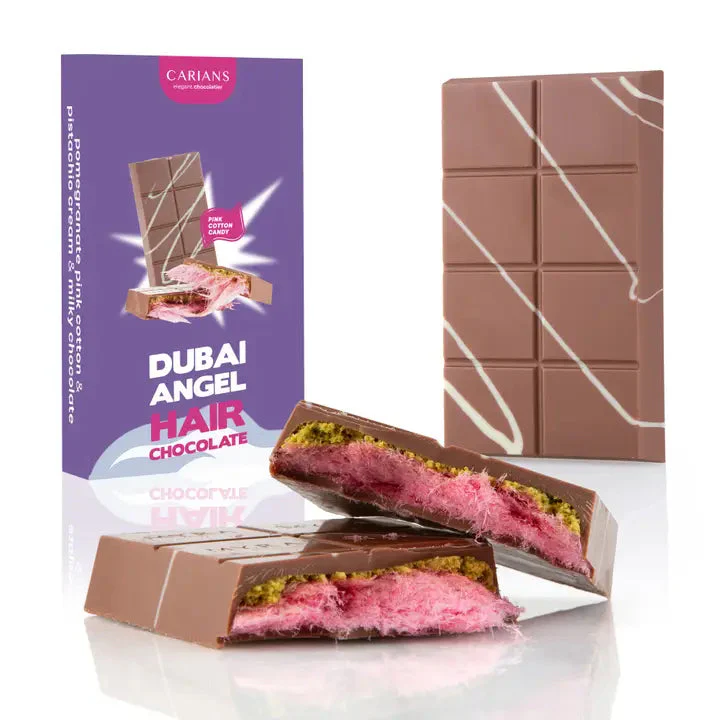 Dubai Angel Hair Pomegranate Pink Cotton Pistachio Cream Milky Chocolate