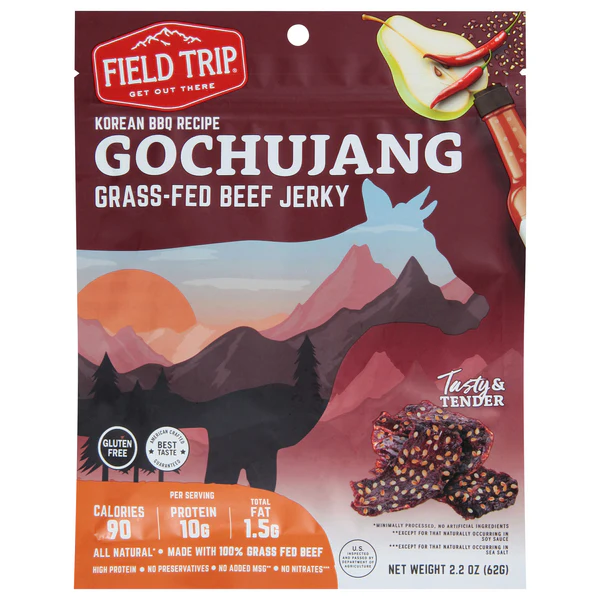 Field Trip - Korean BBQ Recipe Gochujang Grass Fed Beef Jerky