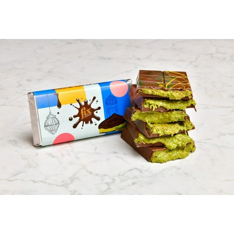 Fix Chocolate with Knafeh and Pistachio - Dubai Chocolate - Image 2