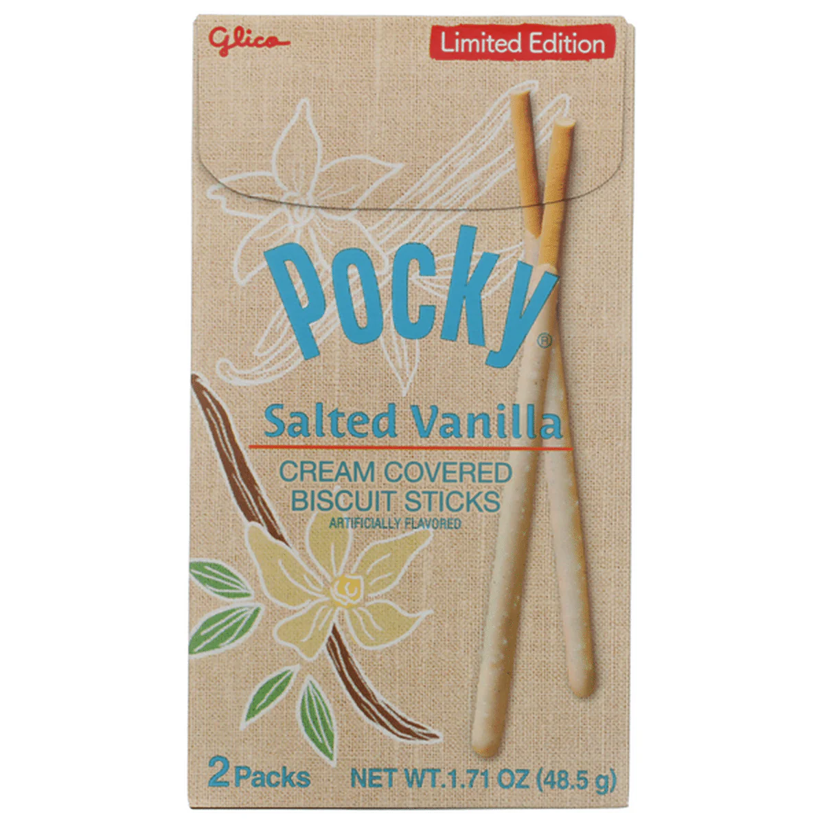 Glico Pocky Salted Vanilla Cream Covered Biscuit Sticks