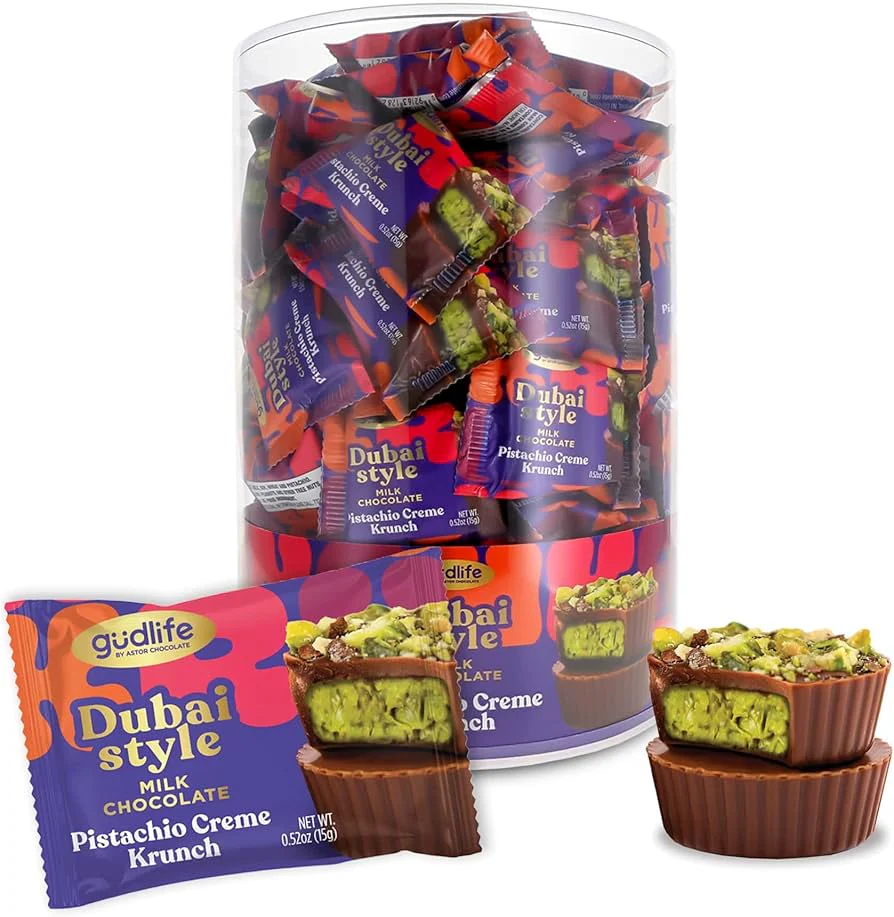 Gudlife Dubai Style Milk Chocolate - Pistachio Creme Krunch 15g