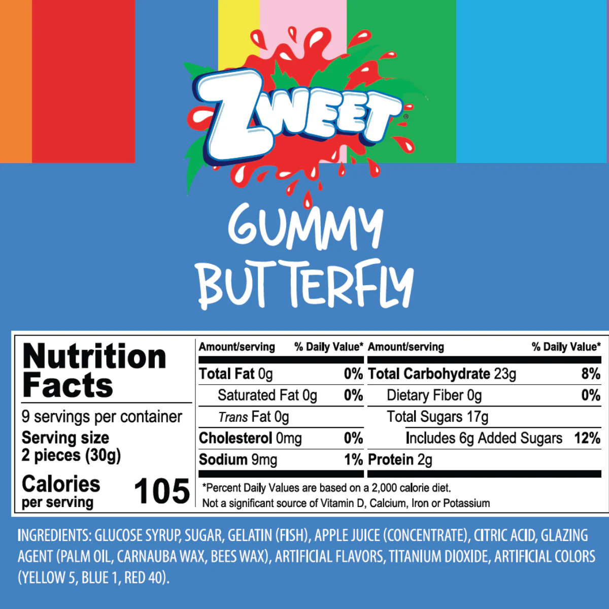 Gummy Butterflies | 10 oz | Zweet: Pack of 1 - Image 2