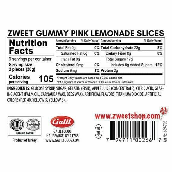 Gummy Pink Lemonade Slices | Zweet | 10 oz - Image 3