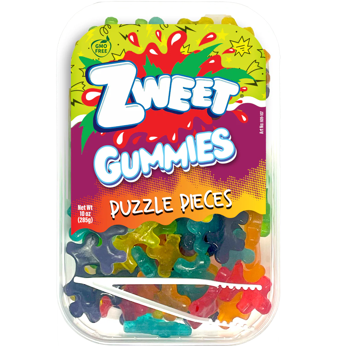 Gummy Puzzle Pieces | 10 oz | Zweet: Pack of 1