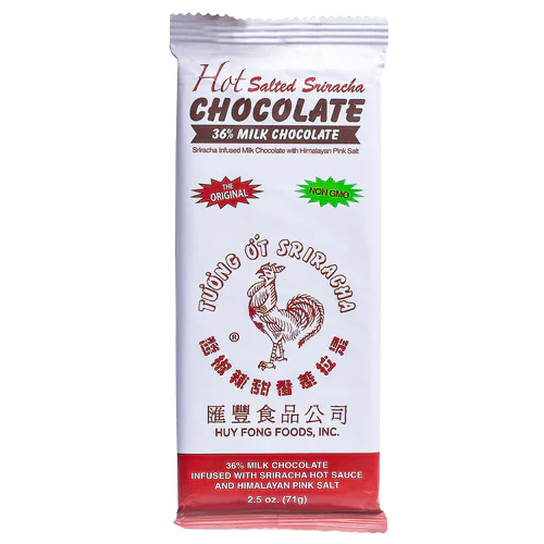 Hot Salted Sriracha Chocolate 36% Milk Chocolate