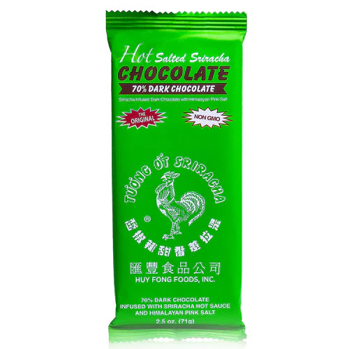 Hot Salted Sriracha Chocolate 70% Dark Chocolate