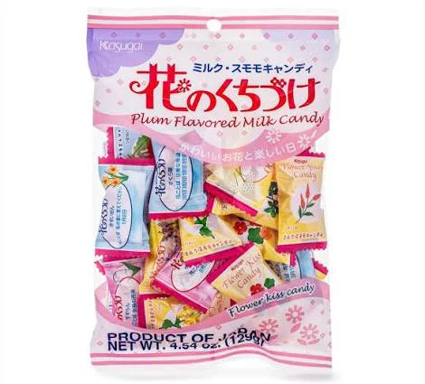 Kasugai Flower Kiss Plum Flavored Milk Candy