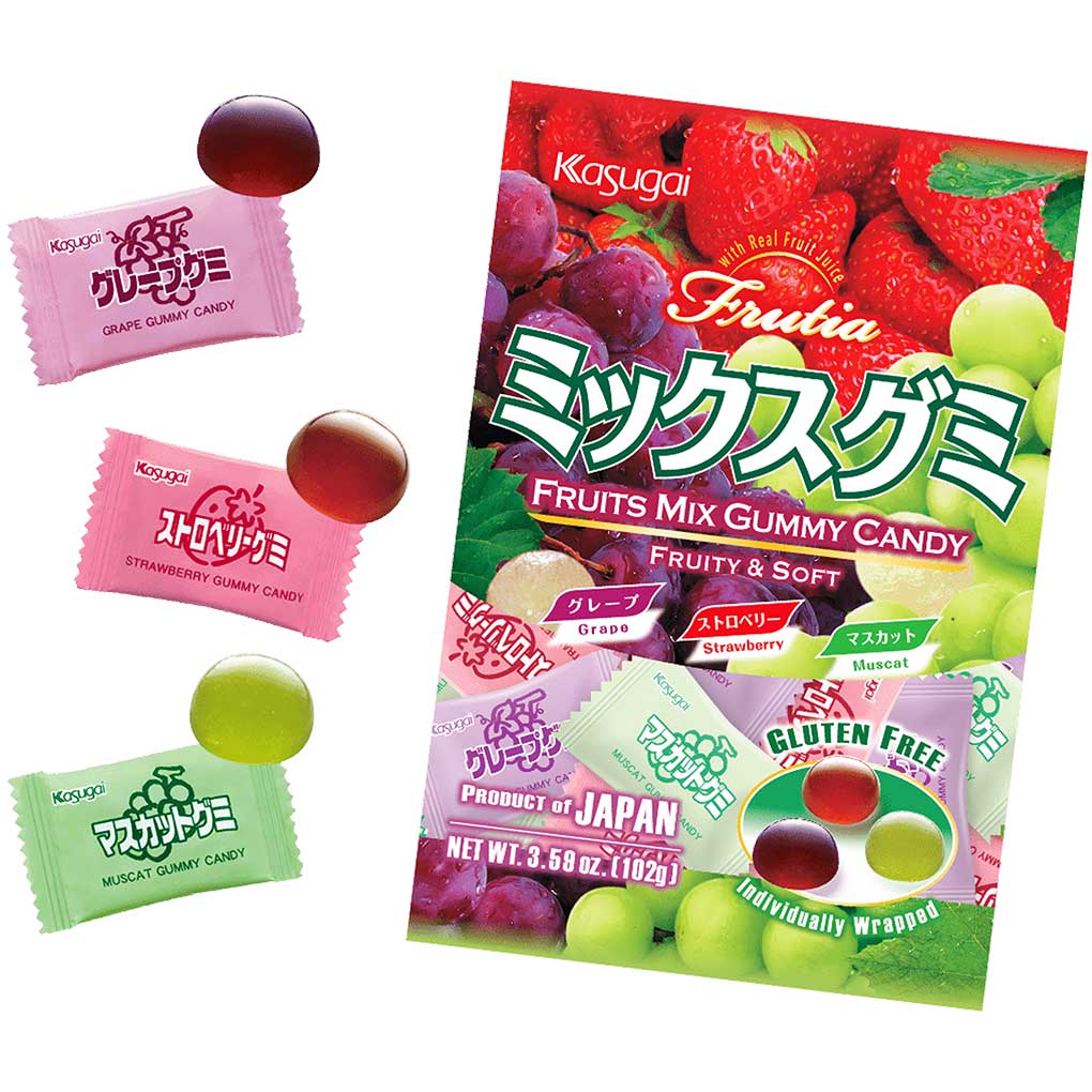 Kasugai Frutia Fruits Mix Gummy Candy
